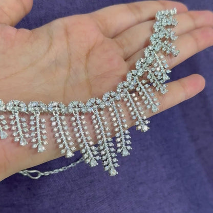 Subtle Glam American Diamond Necklace