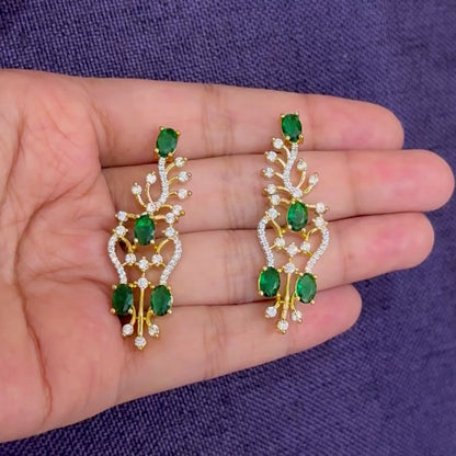 Emerald Twist Necklace Set
