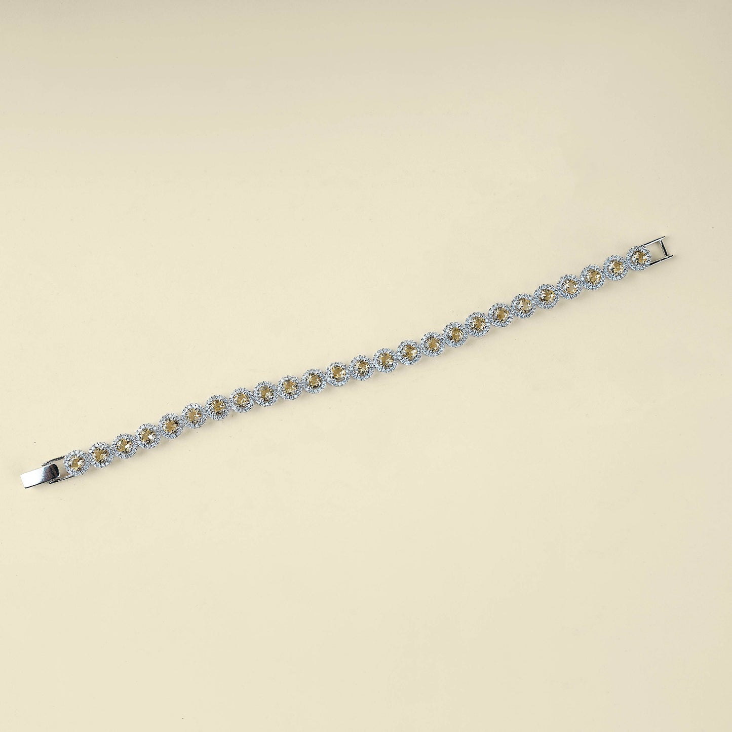 Sleek Chain American Diamond Bracelet