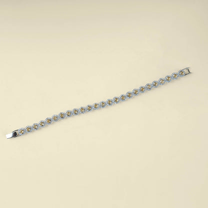 Sleek Chain American Diamond Bracelet